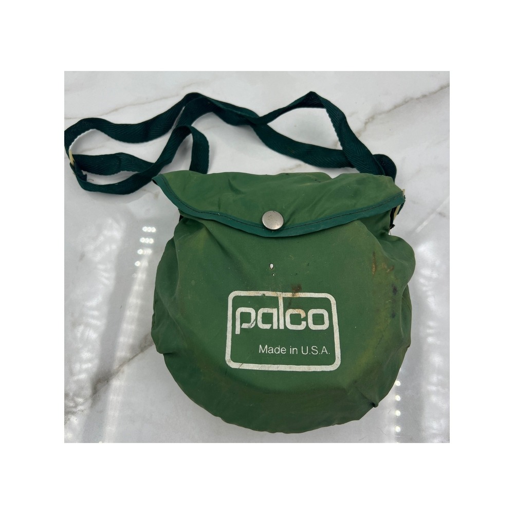 Vintage Palco Aluminum Mess Kit with Green Nylon Pouch Made in USA Camping Gear